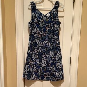 CAbi Navy Floral Dress
